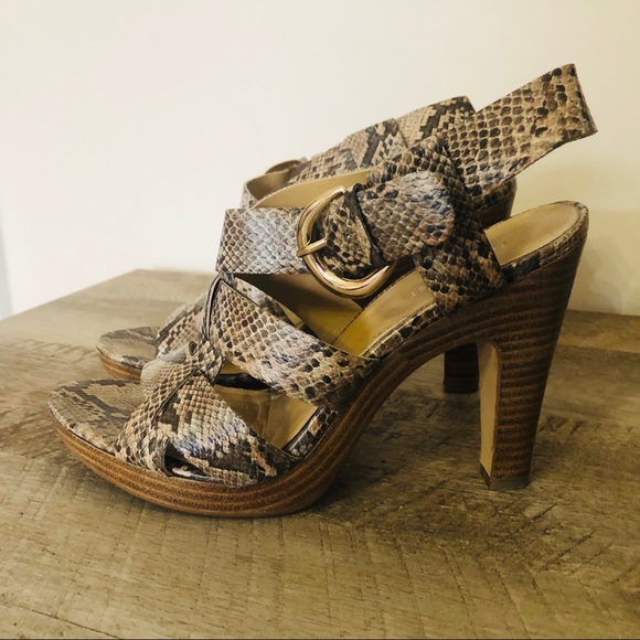 stacked platform sandals